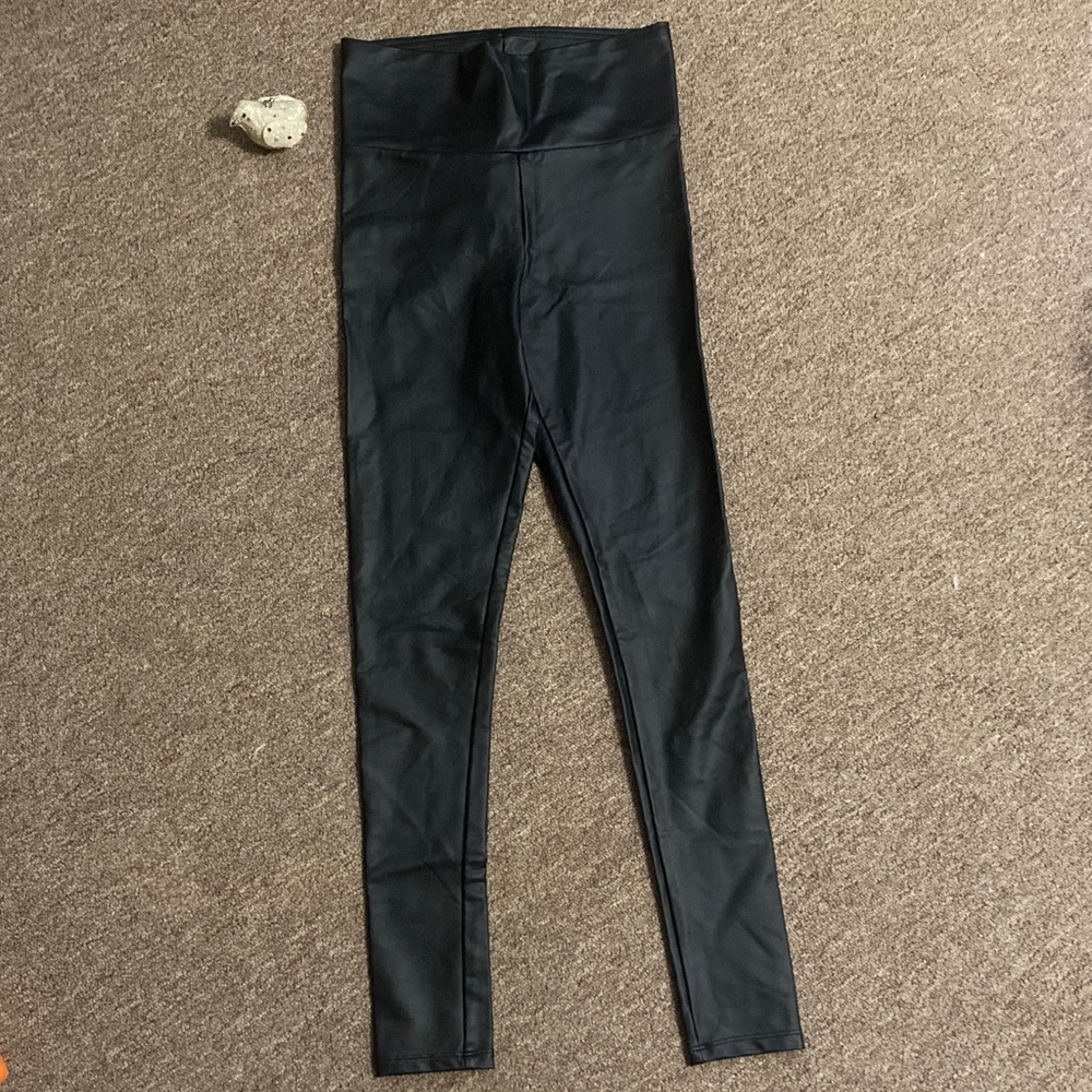 Forever 21 Black Faux Leather Pants